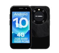 ZOKOE P60pro Mini teléfono Celular teléfono Inteligente para niños Pantalla de 3 Pulgadas 2000 mAh 2GB RAM 16GB ROM 2.0+5.0MP desbloqueo Facial 4G sin Contrato teléfono (Negro)