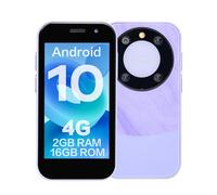 ZOKOE P60pro Mini teléfono Celular teléfono Inteligente para niños Pantalla de 3 Pulgadas 2000 mAh 2GB RAM 16GB ROM 2.0+5.0MP desbloqueo Facial 4G sin Contrato teléfono (Morado)