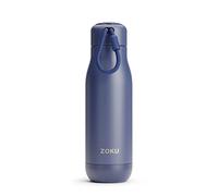 Zoku Botella con recubrimiento en polvo, 500 ml, doble pared aislada al vacío, color azul marino