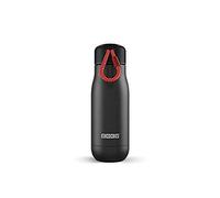 Zoku - Botella de acero inoxidable (350 ml, 6,7 x 6,7 x 21 cm), color negro