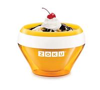 Zoku ZK120-OR - Máquina para hacer helados, acero inoxidable, naranja, 350 ml