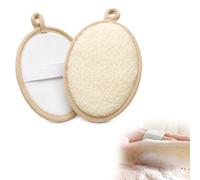 Zolara 2 piezas esponja exfoliante de esponja Luffa, esponja de cuerpo exfoliante natural de Loofah, hecha a partir de una ducha ecológica y biodegradable, unisex, apta para el baño