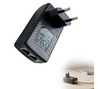 Zolara PoE Injector Adaptador 48 V 0.5 A, compatible con el estándar IEEE 802.3af/at, RJ45 10/100 Mbps, Plug and Play, adecuado para cámaras IP, puntos de acceso inalámbricos, teléfonos de vídeo