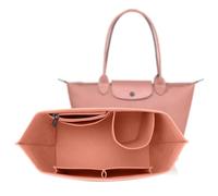 ZOLGINAH Organizador de Bolsos de Mujer Fieltro para Longchamp Bag Organizer Insert Bolsillos Interiores Almacenar Cosméticos