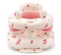 Zolirao - Asiento inflable para bebé de 3 a 36 meses, silla de suelo con bomba de aire integrada, sin BPA y fácil de limpiar, asiento de alimentación de apoyo con bonito diseño de oso (conejo)