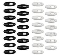 ZOLISCHE 30 Piezas Hijab Pins Imperdibles de Seguridad en Blanco y Negro Hijab Sari Pines de Plástico para Bloqueo de Seguridad Ropa para Adultos Pañales decoración de Bufanda