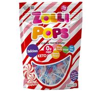 Zollipops Clean Teeth - Paletas anticaries sin azúcar para una sonrisa saludable, ideal para niños, diabéticos y dieta cetogénica, menta, 5.2 onzas
