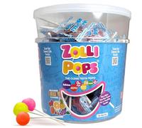 Zollipops Clean Teeth Pops, piruletas anticariedades, deliciosos sabores surtidos, bote de 1 libra