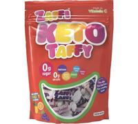 Zollipops KETO Taffy - Bolsa resellable de 5 onzas, golosinas masticables sin azúcar, bajas en carbohidratos para aperitivos satisfactorios y deliciosos