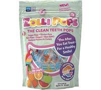 Zollipops The Clean Teeth Pops, piruletas anticariedades, deliciosos sabores, tropical, 8 onzas