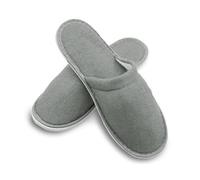 ZOLLNER 10 pares de zapatillas de viaje y hotel, grises, antideslizantes