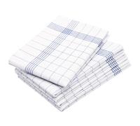 ZOLLNER 5 paños de Cocina Lino y algodón, 50x70 cm, Rojos