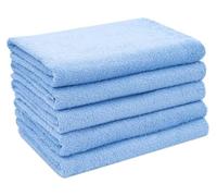 ZOLLNER 5 Toallas de Ducha, 70x140 cm, azúl, Mezcla de algodón