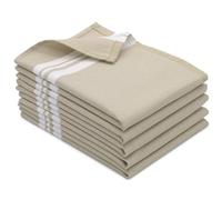 ZOLLNER 5er Set de paños de Cocina 100% algodón, 50x70 cm, Beige.