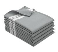 ZOLLNER 5er Set paños de Cocina 100% algodón, 50x70 cm, Gris.