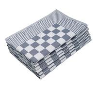 ZOLLNER 6 paños de Cocina a Cuadros, 65x65 cm, azúl, 100% algodón
