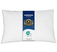 ZOLLNER Almohada cómoda - 50 x 80 cm - con Cremallera - Relleno de Fibras sintéticas Ajustable Individualmente - Lavable hasta 95 °C - Funda de Mezcla de algodón - Calidad de Hotel