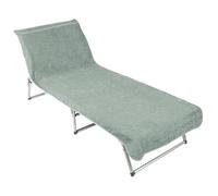 ZOLLNER Funda Protectora - Toalla de Playa Suave y Absorbente de 75x215 cm - Lavable hasta 60°C - algodón Color Salvia - sujeción Firme Gracias a la Capucha Cosida - certificación Oeko Tex®