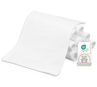 ZOLLNER Juego de 10 paños para bebés: 17 x 22 cm, de algodón, Guantes de baño hipoalergénicos, Especialmente Suaves y agradables para la Piel, Lavables a 95 °C, en Color Blanco