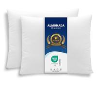 ZOLLNER Juego de 2 Cojines - Fabricados en Europa - Relleno de poliéster - Funda de Tejido Mixto - Lavables a 95 °C - 35 x 40 cm - Calidad hotelera - Certificados Oeko Tex®