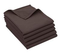 ZOLLNER Juego de 5 paños de Cocina de algodón en 50x70 cm - paños de Cocina superabsorbentes y robustos - Lavables hasta 60°C - marròn - Calidad hostelería - Certificado Oeko Tex®