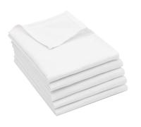 ZOLLNER Juego de 5 paños de Cocina de algodón en 50x70 cm - paños de Cocina superabsorbentes y robustos - Lavables hasta 60°C - Blanco - Calidad hostelería - Certificado Oeko Tex®