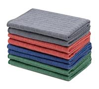 ZOLLNER Juego de 8 paños de Microfibra para un Brillo sin Rayas - paños de Pulido sin Pelusa - Lavables hasta 60 °C - 40 x 40 cm - Calidad gastronómica