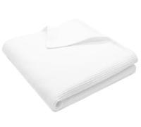 ZOLLNER Manta Grande de piqué para Verano, 225x150 cm, Blanca, 100% algodón