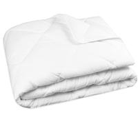 ZOLLNER Manta para Todo el año de 160x210 cm: Manta Agradable al Tacto y Transpirable - Relleno de poliéster - Lavable hasta 95 °C - Calidad hotelera - Certificación Oeko Tex®