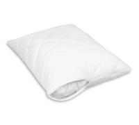 ZOLLNER Protector de Almohada Acolchado en 70x80 cm - Funda Protectora Transpirable con Cremallera - Mezcla de algodón - Lavable hasta 95°C - Calidad hotelera - Certificado Oeko Tex®