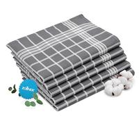 ZOLLNER Set de 5 paños de Cocina 100% algodón, 50x70 cm, Gris.