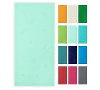 ZOLLNER Toalla de Playa Grande, 100x200 cm, 100% algodón, Verde Menta