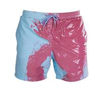 Zoloyo - Bañador para niños que cambian de color, verano, para hombre, secado rápido, para playa, bañador de playa, color cambiante, Morado, Large