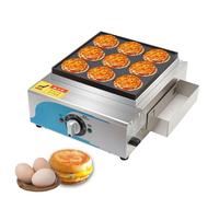 ZOLPINL Egg Bite Maker, Hamburger Pressing Tool, 9-Cup Omelet Pan, 50-300℃ Safe Temperature Control Rapid Heating for Cooking Healthy Fried Eggs Burger Omelette and More