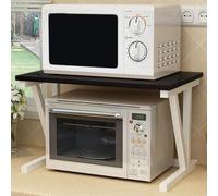 ZOLPINL Estante para microondas, Soporte para microondas, Estante para Horno microondas de 2 Niveles, Estante para Especias para Cocina, Soporte Resistente para tostadora de microondas, or