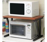 ZOLPINL Estante para microondas, Soporte para microondas, Estante para Horno microondas de 2 Niveles, Estante para Especias para Cocina, Soporte Resistente para tostadora de microondas, or