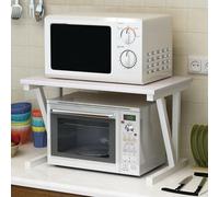 ZOLPINL Estante para microondas, Soporte para microondas, Estante para Horno microondas de 2 Niveles, Estante para Especias para Cocina, Soporte Resistente para tostadora de microondas, or