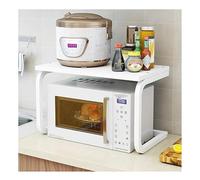 ZOLPINL Estante para microondas, Soporte para microondas, Rejilla para Horno microondas, Rejilla de Madera para Horno microondas, mostrador, Estante para Especias, Organizador para Cocina,