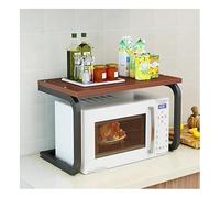 ZOLPINL Estante para microondas, Soporte para microondas, Rejilla para Horno microondas, Rejilla de Madera para Horno microondas, mostrador, Estante para Especias, Organizador para Cocina,