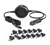 Zolt 100W Cargador de Coche Universal para Ordenador Portátil USB C para HP DELL ASUS Acer Lenovo Toshiba Samsung Sony Laptop DC Adaptador de Fuente de Alimentación