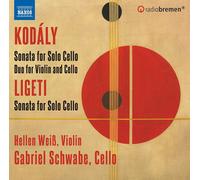 Zoltan Kodaly Kodály: Sonata for Solo Cello/Duo for Violi (CD) (Importación USA)