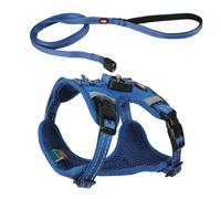 Zolux - Arnés de clip y Go para perro con correa de 2 m - Talla S - Perro de 8 - 16 kg - Cierre magnético ultra rápido y seguro - Bandas reflectantes - Hebillas laterales - Tejido transpirable