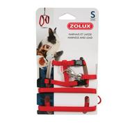 Zolux Arnés Rojo con correa para roedores