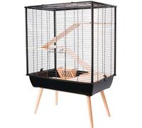 Zolux Cage Neo Cosy - Rongador Grande (77,5 x 47,5 x 109 cm), Color Negro