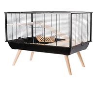 Zolux Cage Neo Muki - Rongador Grande (77,5 x 47,5 x 87,5 cm), Color Negro