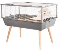 Zolux Cage Neo Nigha - Rongador (tamaño pequeño, 77,5 x 47,5 x 64,5 cm), Color Gris