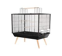 JAULA ELEVADA PARA PÁJAROS ZOLUX NEO JILI - AN 78 X P 47,5 X AL 112 CM - NEGRO