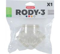 Zolux tubo en y transparente para jaula de roedores