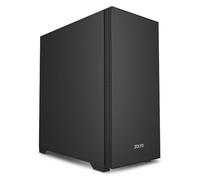 Zolyd Noct Caja PC ATX Silenciosa, Diseño Minimalista con Aislamiento Acústico, Compatible ATX/Micro-ATX/Mini-ITX, 3 Ventiladores Incluidos, Soporte Refrigeración Líquida 360 mm, USB-C, Negro