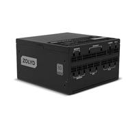 Zolyd PM1000 - Fuente Alimentación Modular PC ATX 3.1 1000W, 80+ Platinum, 90% Eficiencia, Sistema Digital APFC, Ventilador FDB 140mm, Fanless Mode, Condensadores japoneses, PCI Express 5.0 - Negro